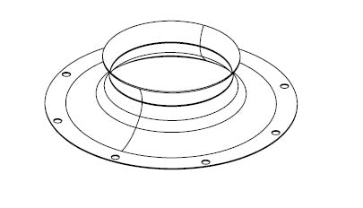 INLET CONE, SIZE 16, 4.63" TALL, 20.88" OD, STEEL